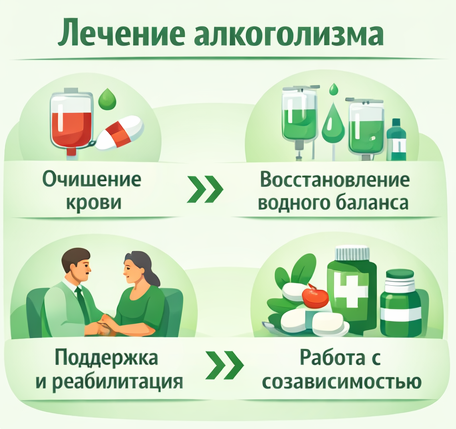 лечение алкоголизма в Трубчевске этапы